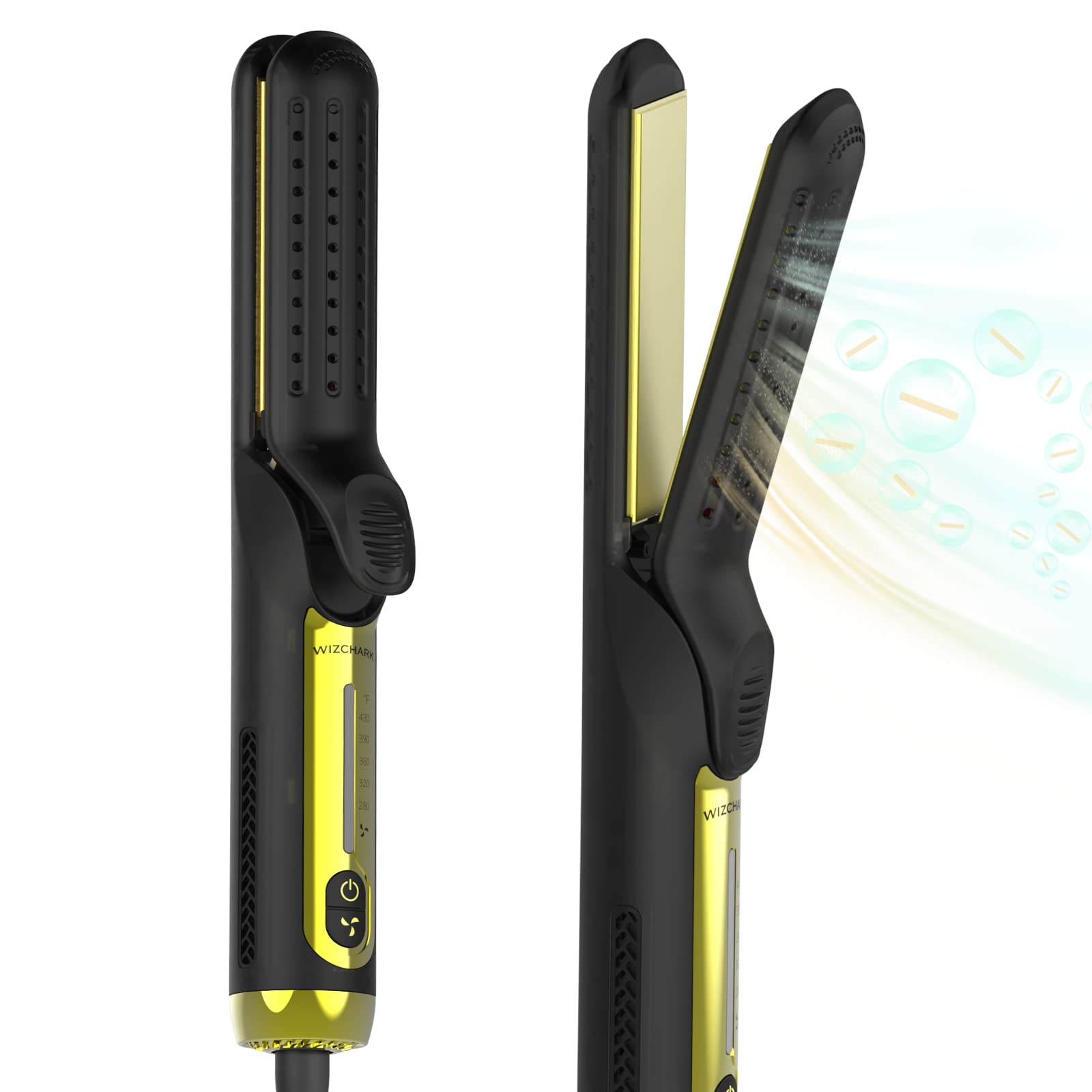 360° Airflow Styler Fer à friser Fer à lisser et bigoudi pour tous les styles avec évents de refroidissement